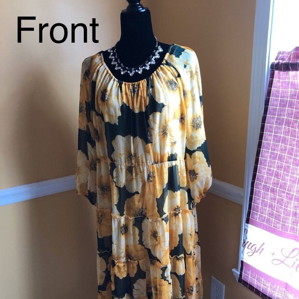 Yellow Floral Dress